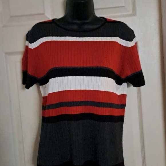 Karen Scott striped sweater size medium A-49 - Picture 1 of 3